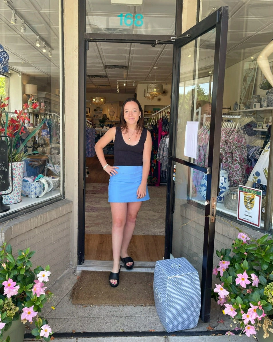 Razi Skort Sky Blue Eco Friendly Dye Process