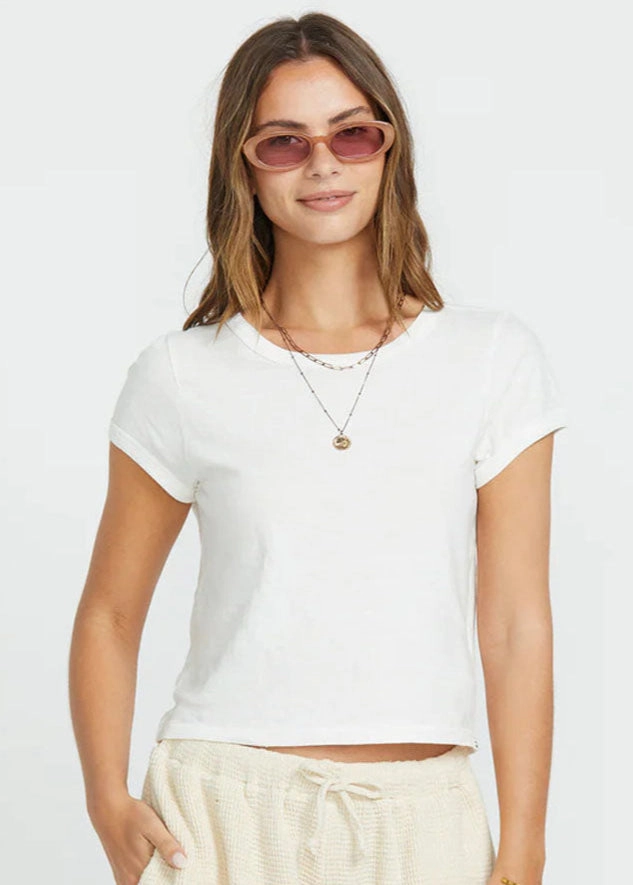 Daily Knit Tee - Salt Crystal BondedShoulderTaping Friction Resistant Shoulder