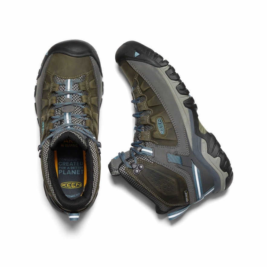 Women's Targhee III Waterproof Mid  |  Magnet/Atlantic Blue Protective Finish Snow Trekker Resilient Sole