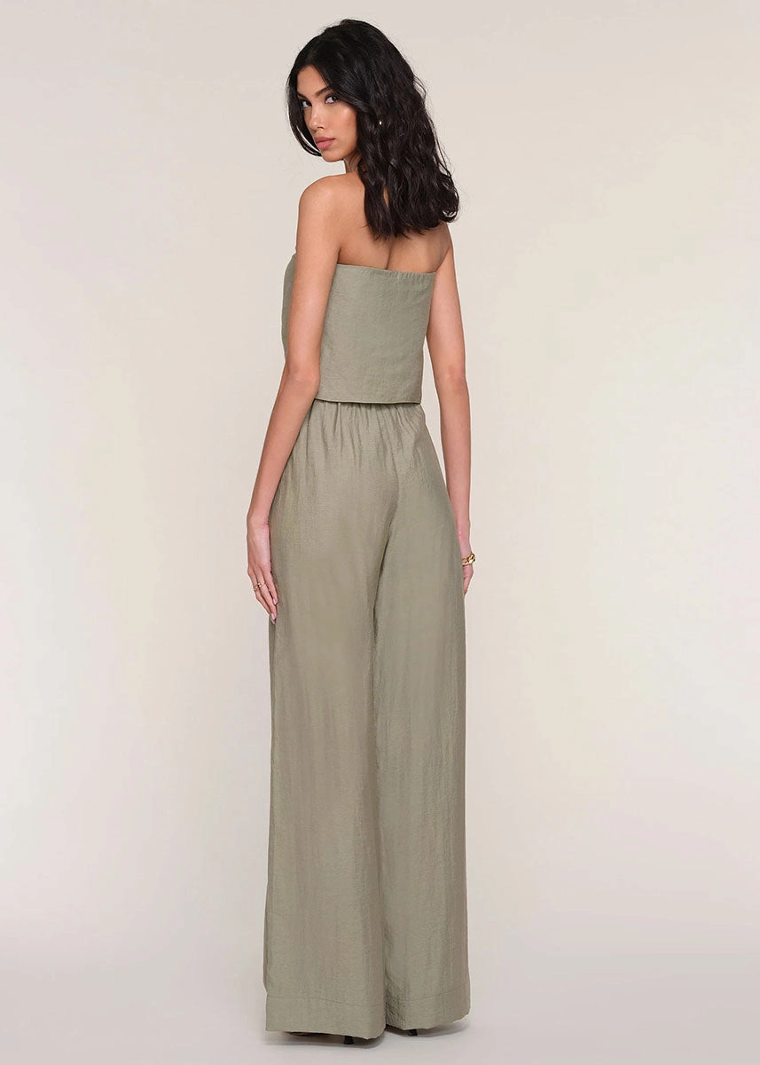 Trendy Wear Violet Wide-Leg Pant - Army