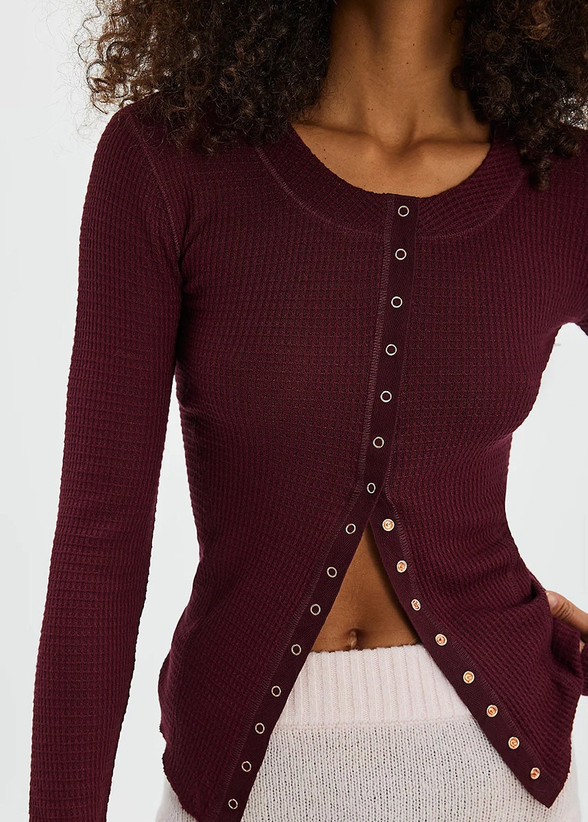 All-Purpose Wear Going Places Knit Top - Acai