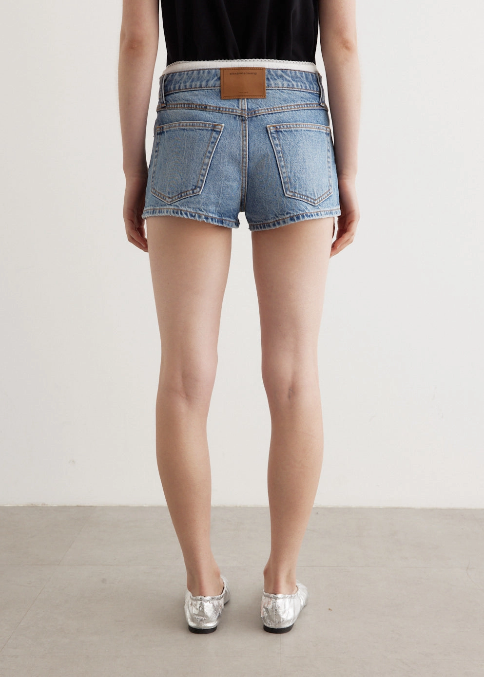 Daily Go Clean Style High Rise Mini Short Pointelle Undie Shorts