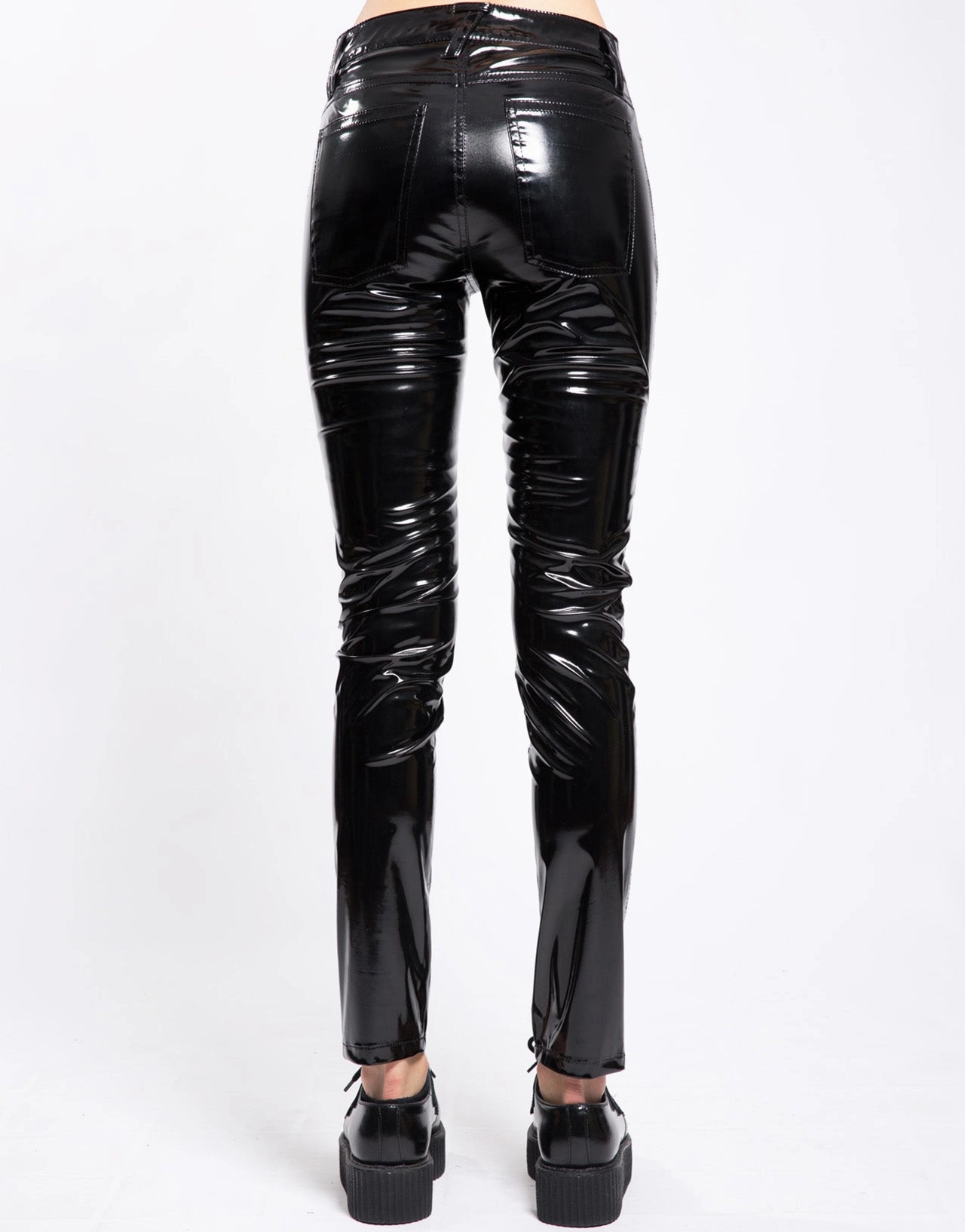 High Waist Vinyl Skinny Pant Light Wear