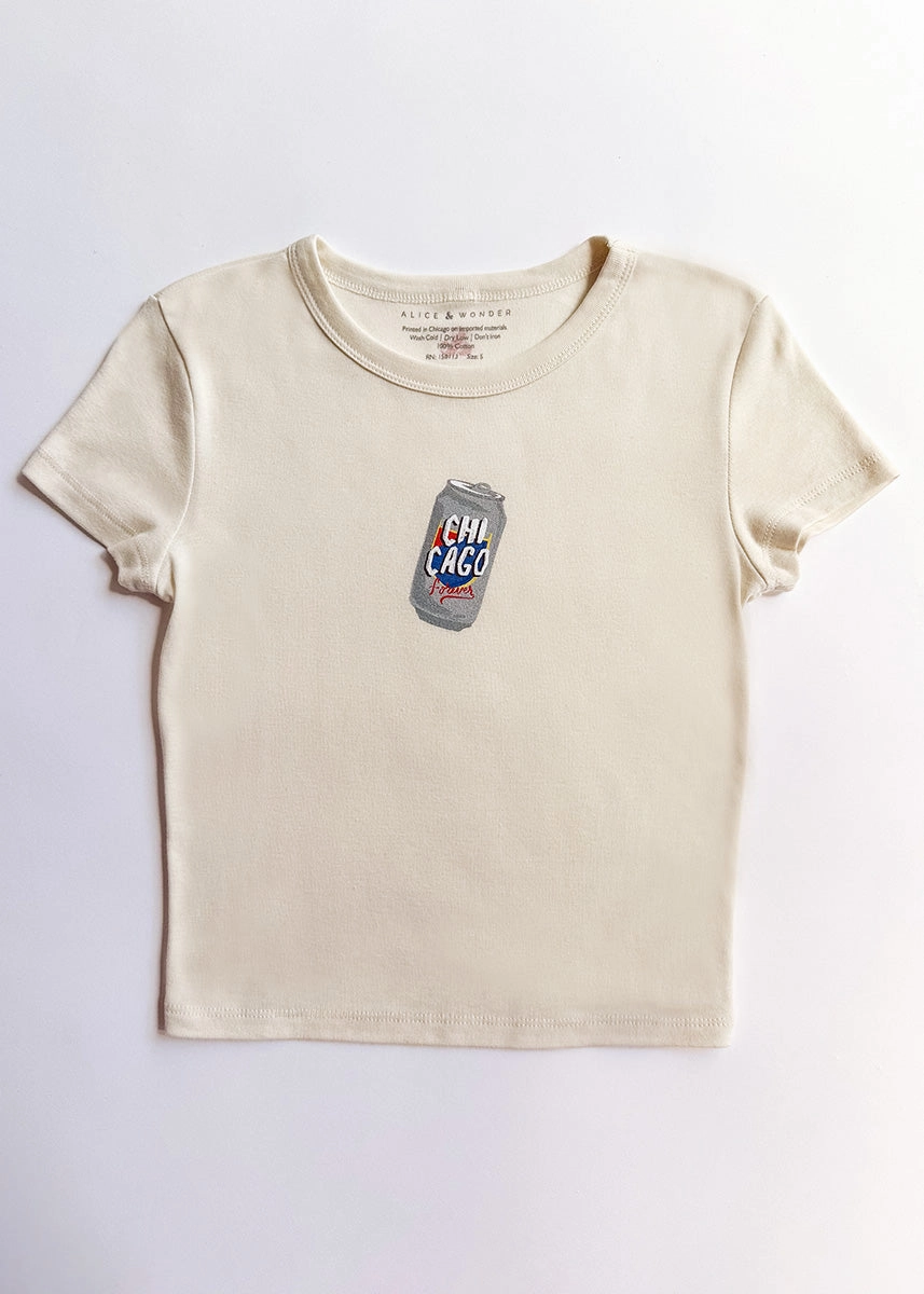 Buttonless Closure Beer Me Chicago Baby Tee