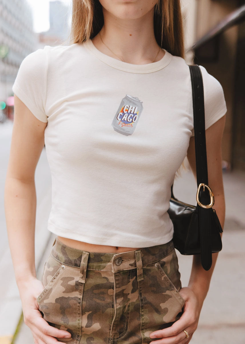 Beer Me Chicago Baby Tee Ergonomic Cut