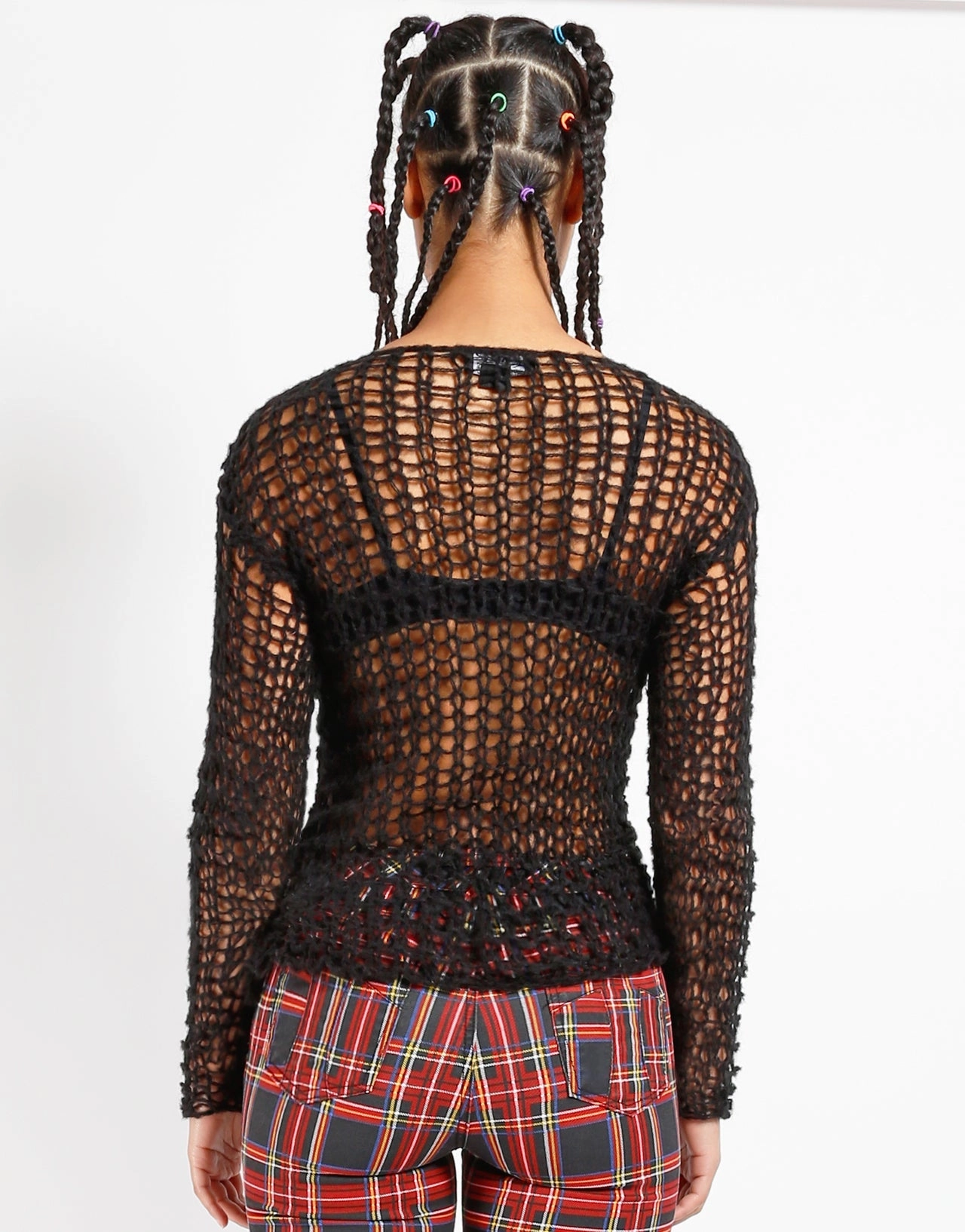 Fun Design Recycled Polyester Fabric HOLY PUNK SWEATER BLACK