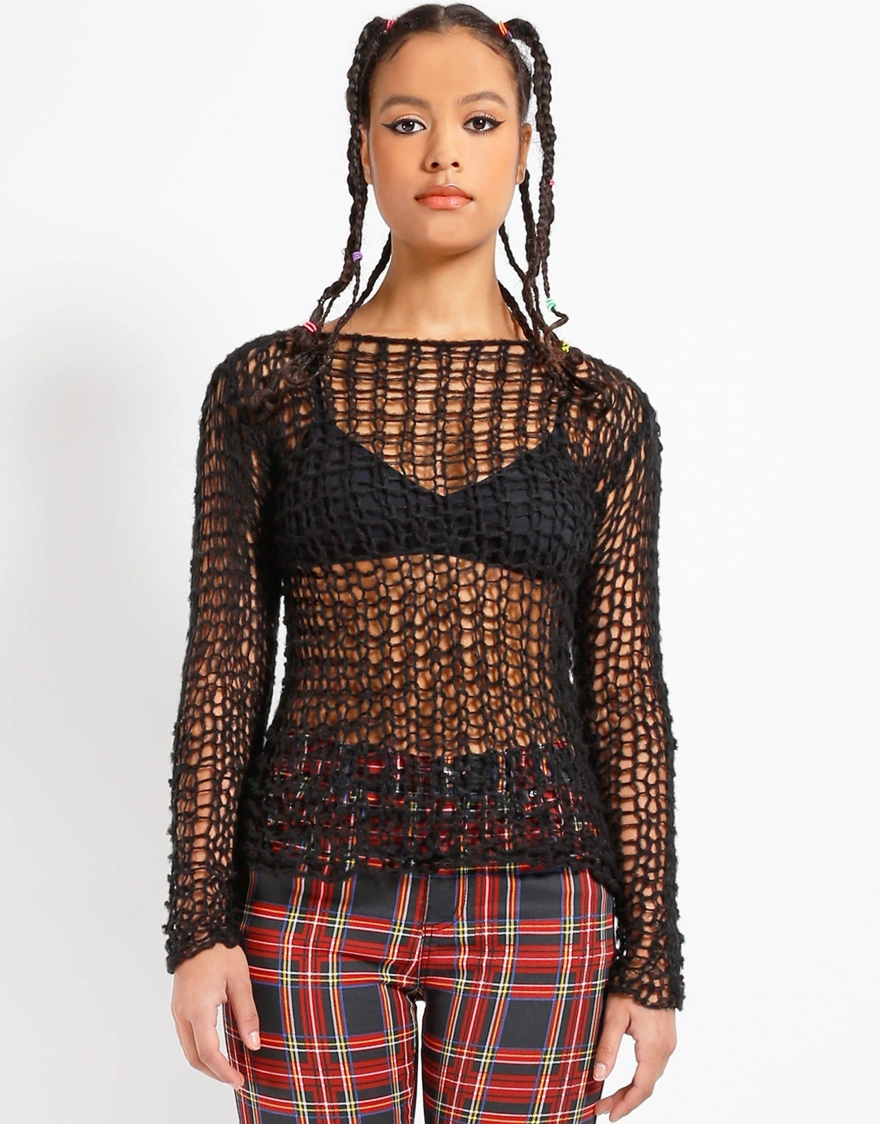 HOLY PUNK SWEATER BLACK Stain Repellent Coating LightweightFabric