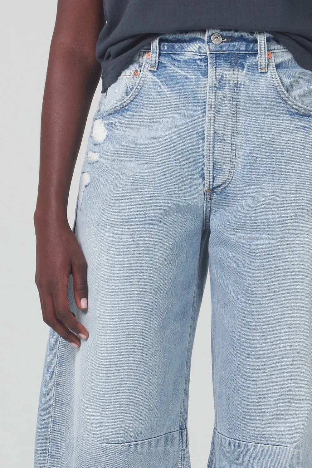 Horseshoe Jean Breathable wear Flexible Wear