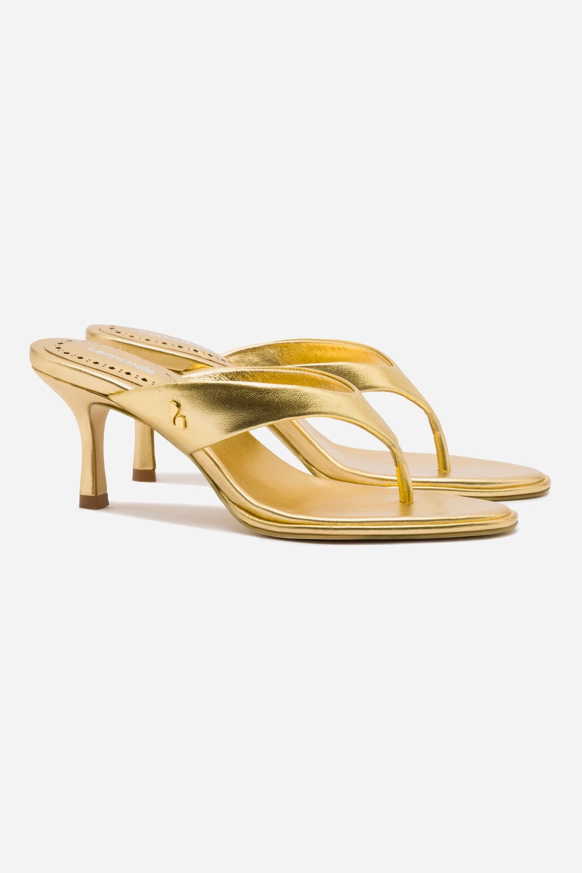 Fashionable Open-toe Sandals Gaia Sandal In Gold Metallic Leather