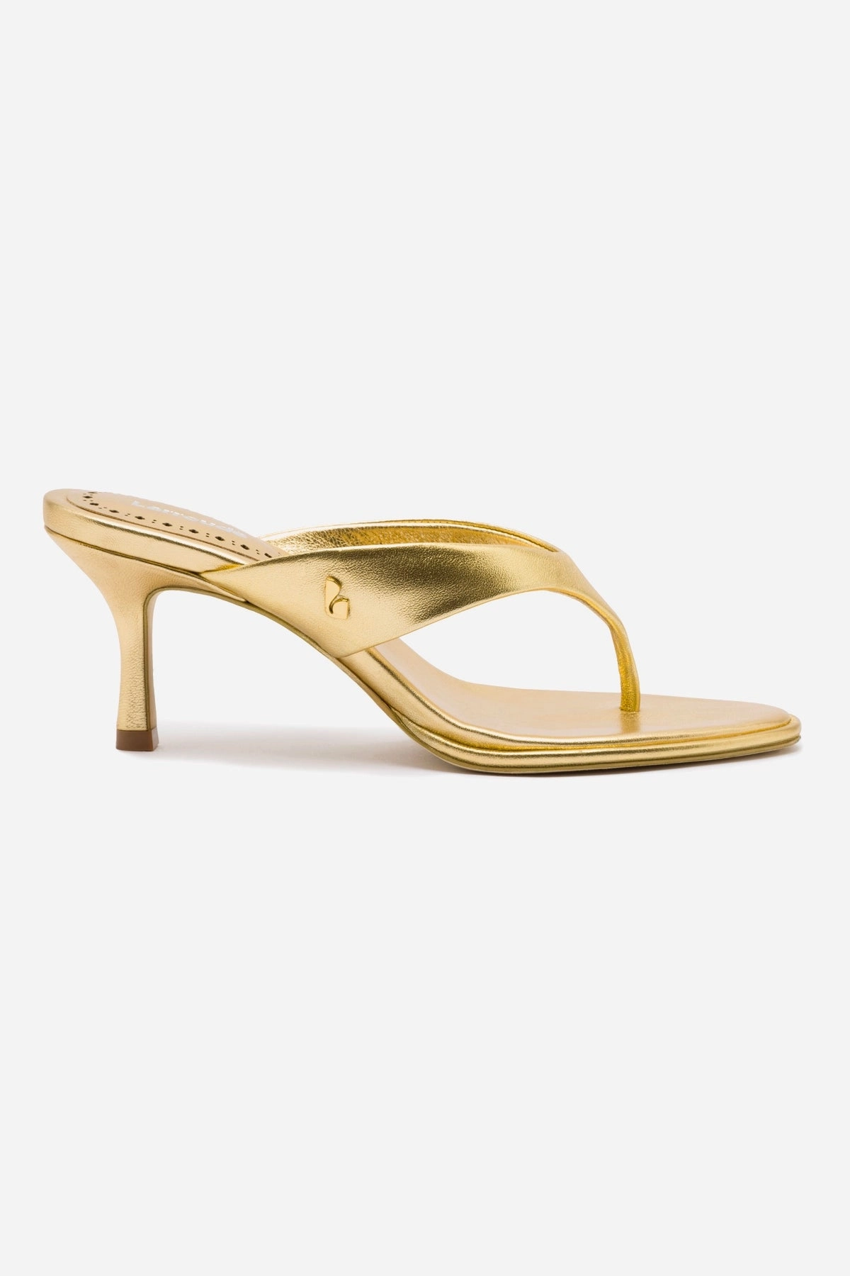 Daily Casual Gaia Sandal In Gold Metallic Leather