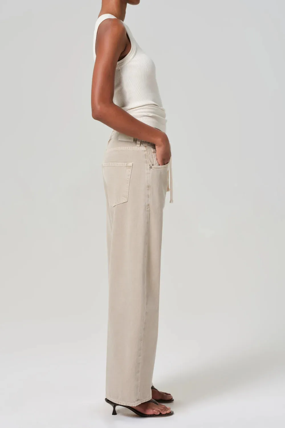 Brynn Drawstring Trouser Polyester fabric Stretchable Fit