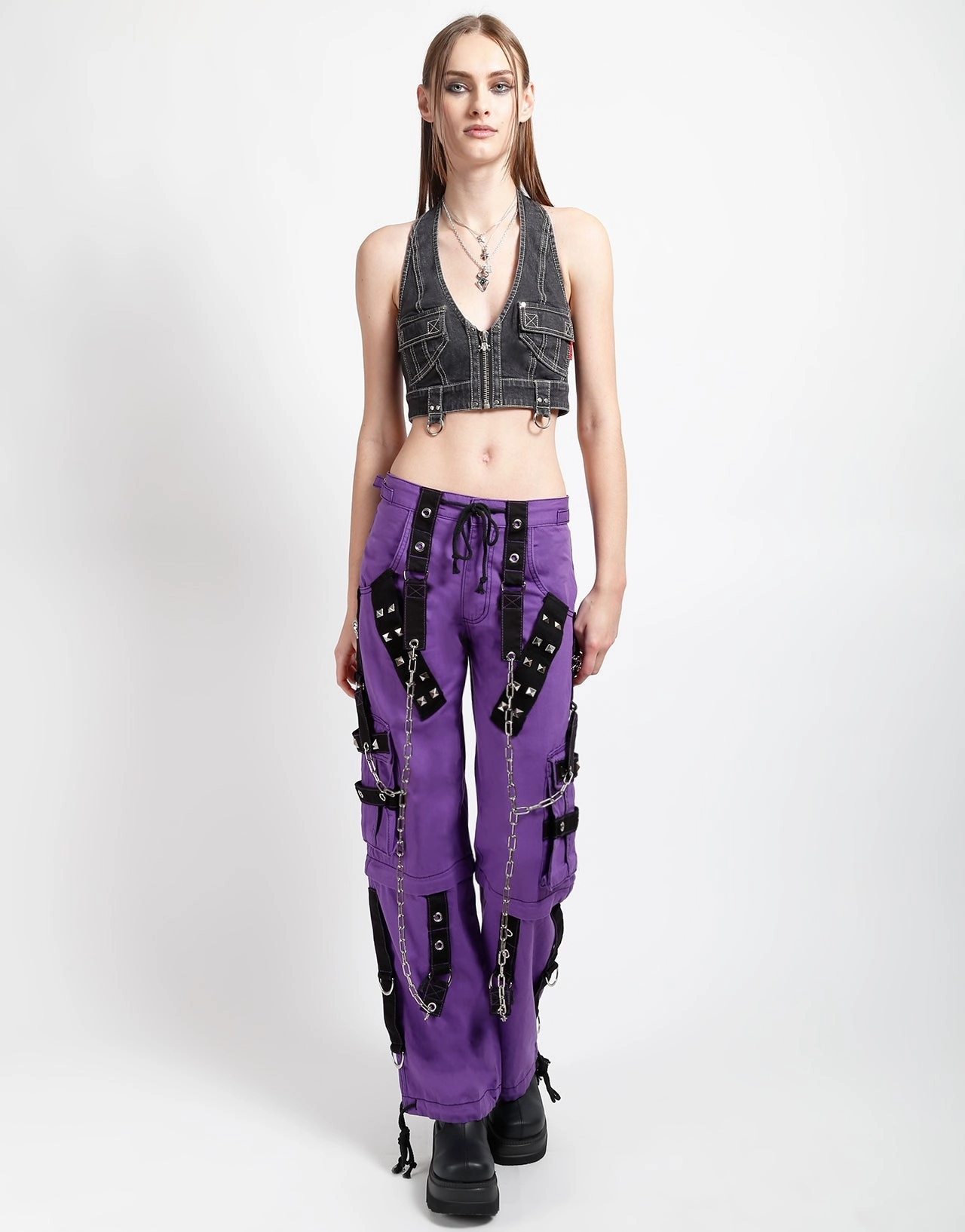 POWER HALTER DENIM EasyCare Material