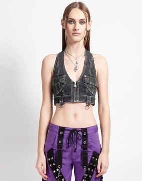 POWER HALTER DENIM Stretch Woven Material Reversible Layering Tech