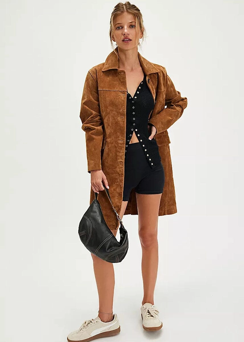 Going Places Cardi Top - Black Wrinkle Free Weave Double Layered Hem Reinforcement