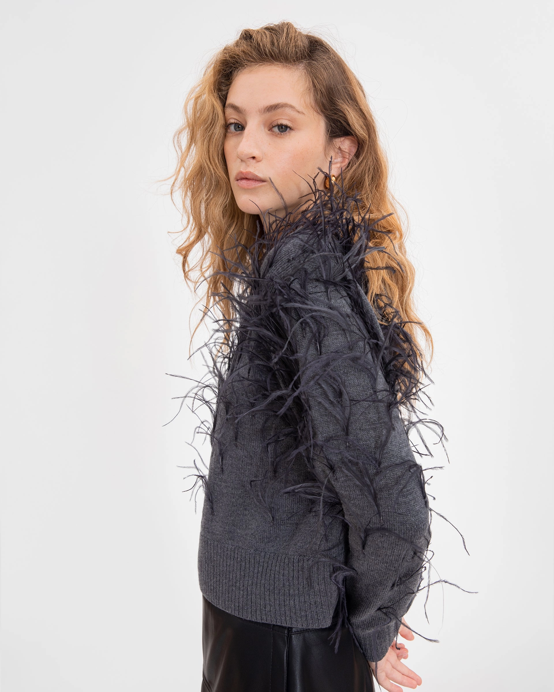 Lexia Sweater Reinforced Neckline Stitching