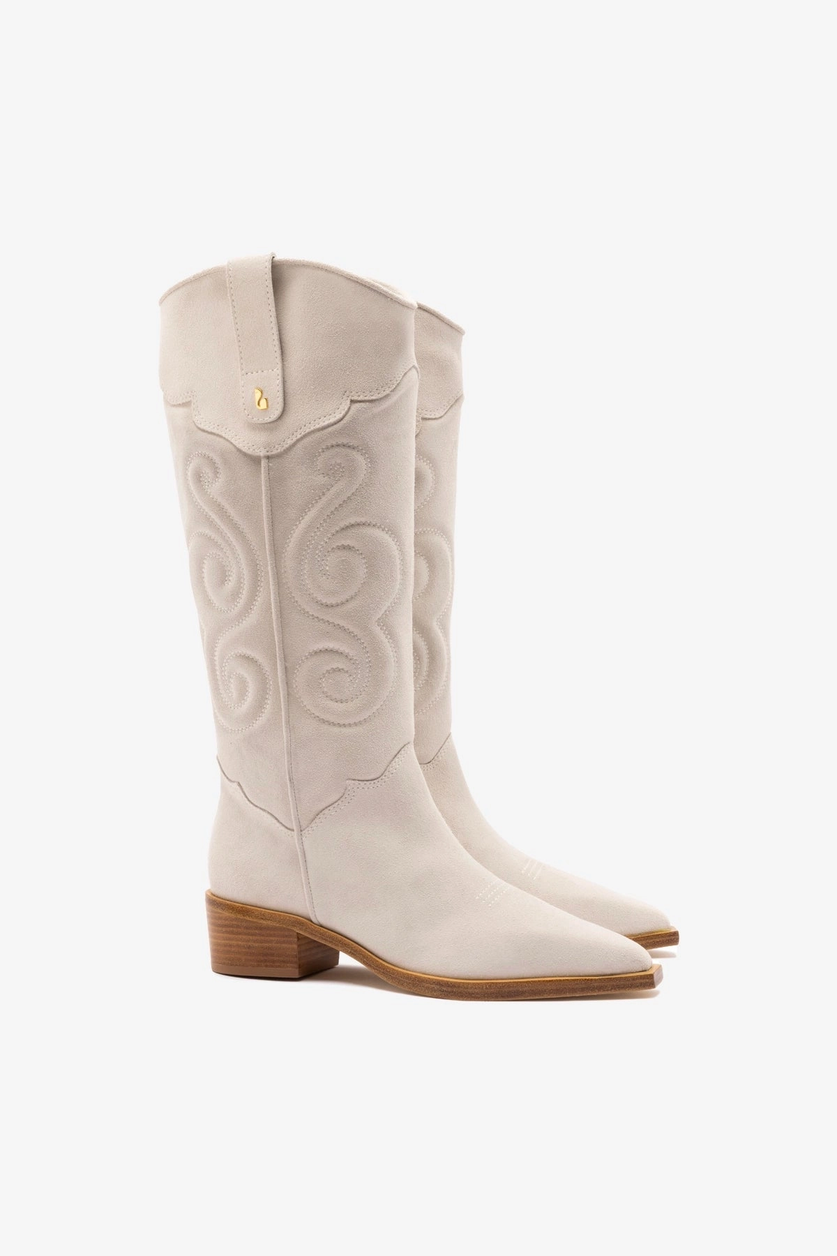 Lightweight Material Smooth Finish Paloma Boot In Mushroom Grey Suede