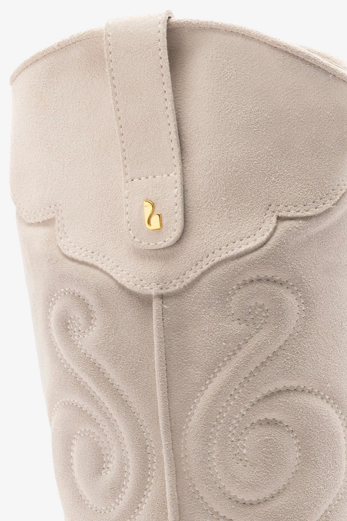 Paloma Boot In Mushroom Grey Suede Stable Support Weather Resistant User