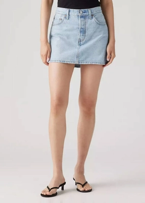 Icon Jean Skirt - Front And Center Comfort Flex Bi Stretch Fabric