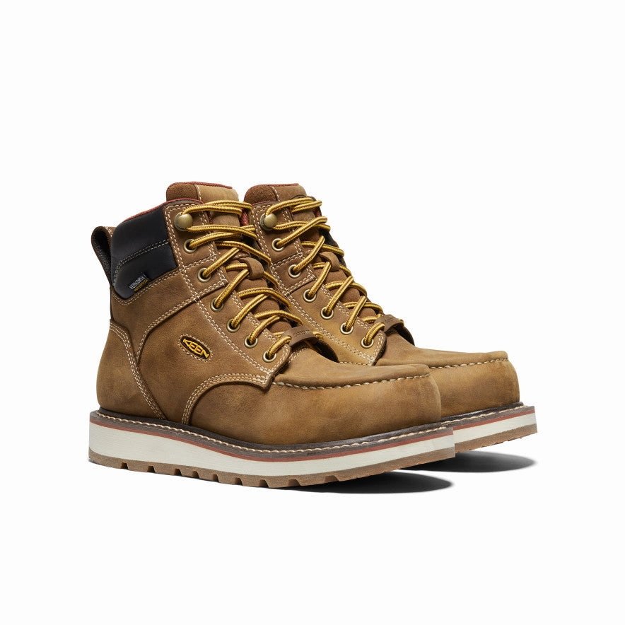 Seamless Comfort Nature Lover Women's Cincinnati 6" Waterproof Boot (Carbon Toe)  |  Belgian/Sandshell