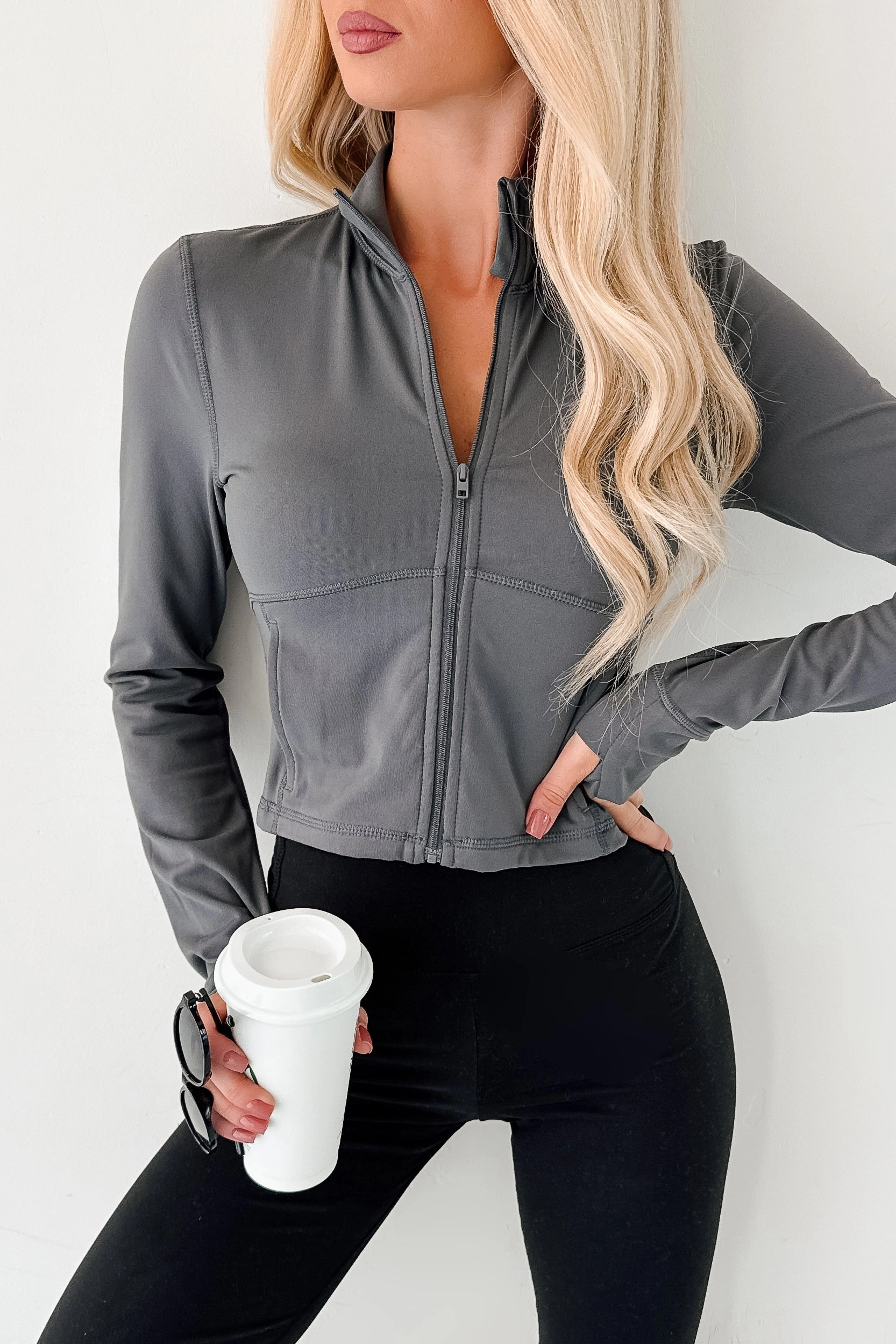 Smart Layer Layered construction Impressive Performance Zip-Up Active Jacket (Coal Grey)