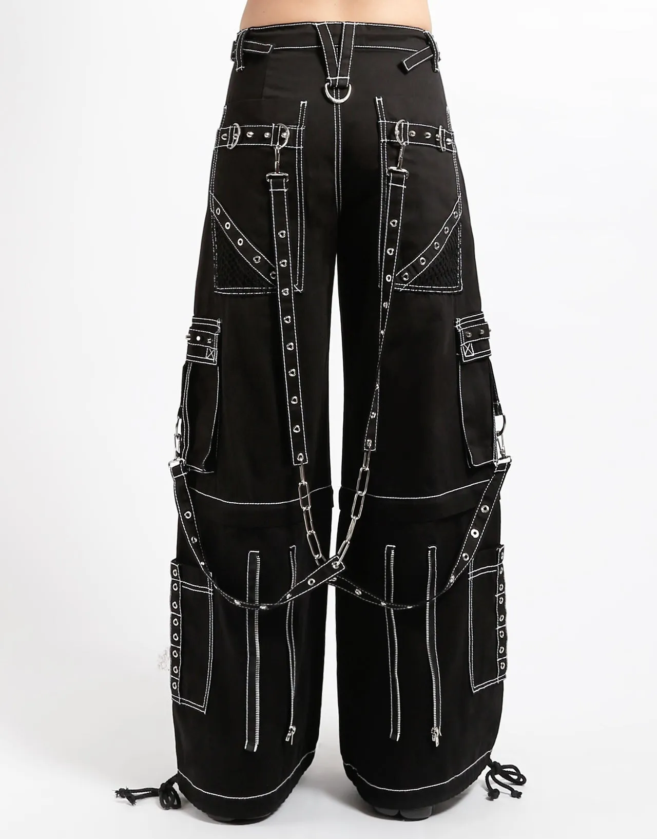 Comfortable Fashion INTERLACE PANT WITH WHITE STITCH