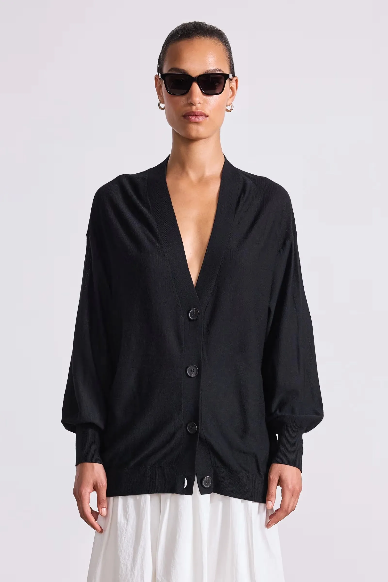 Drippy Tissue Cardigan Odor Resistant Knit Fabric