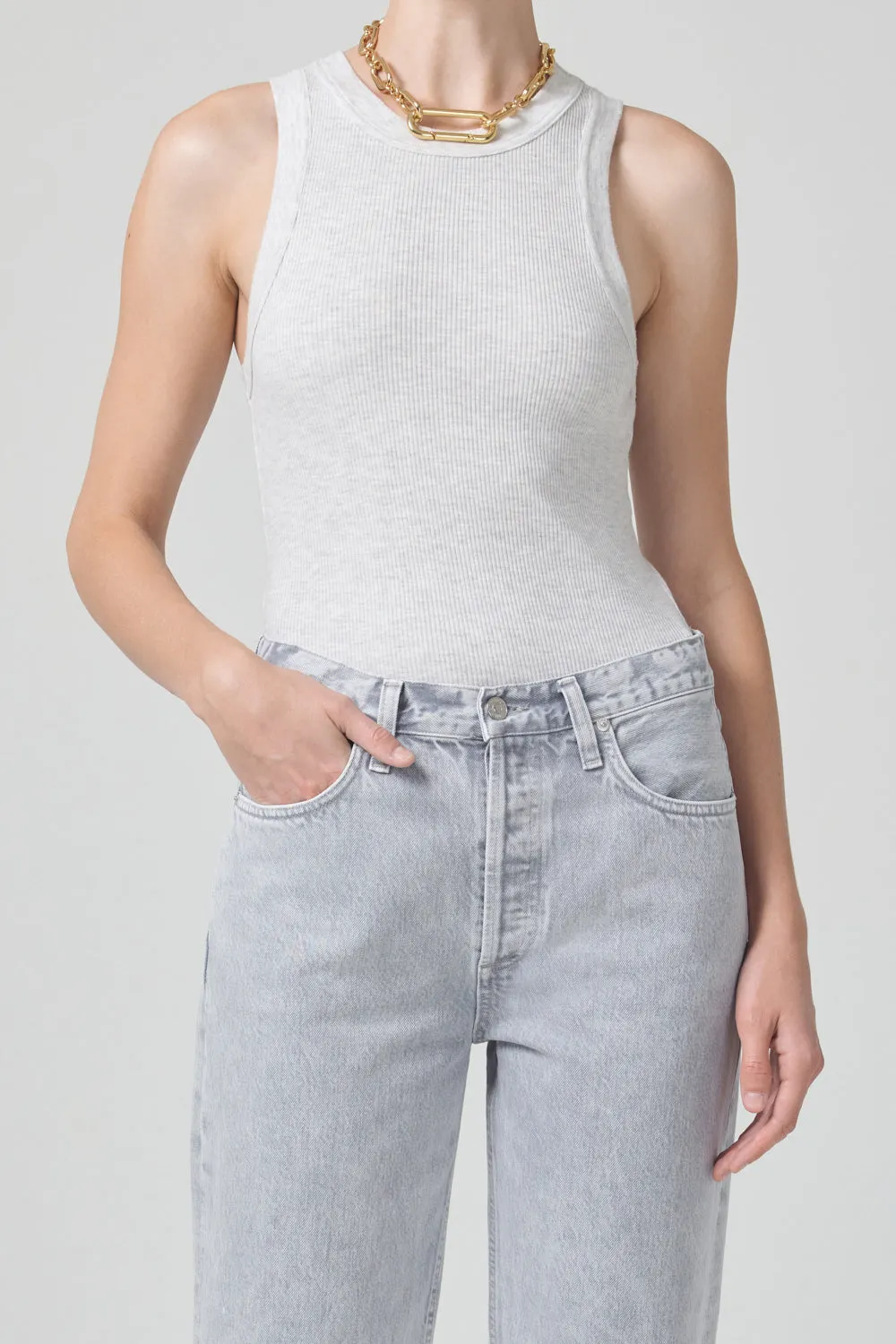 Isabel Rib Tank Organic Cotton Blend