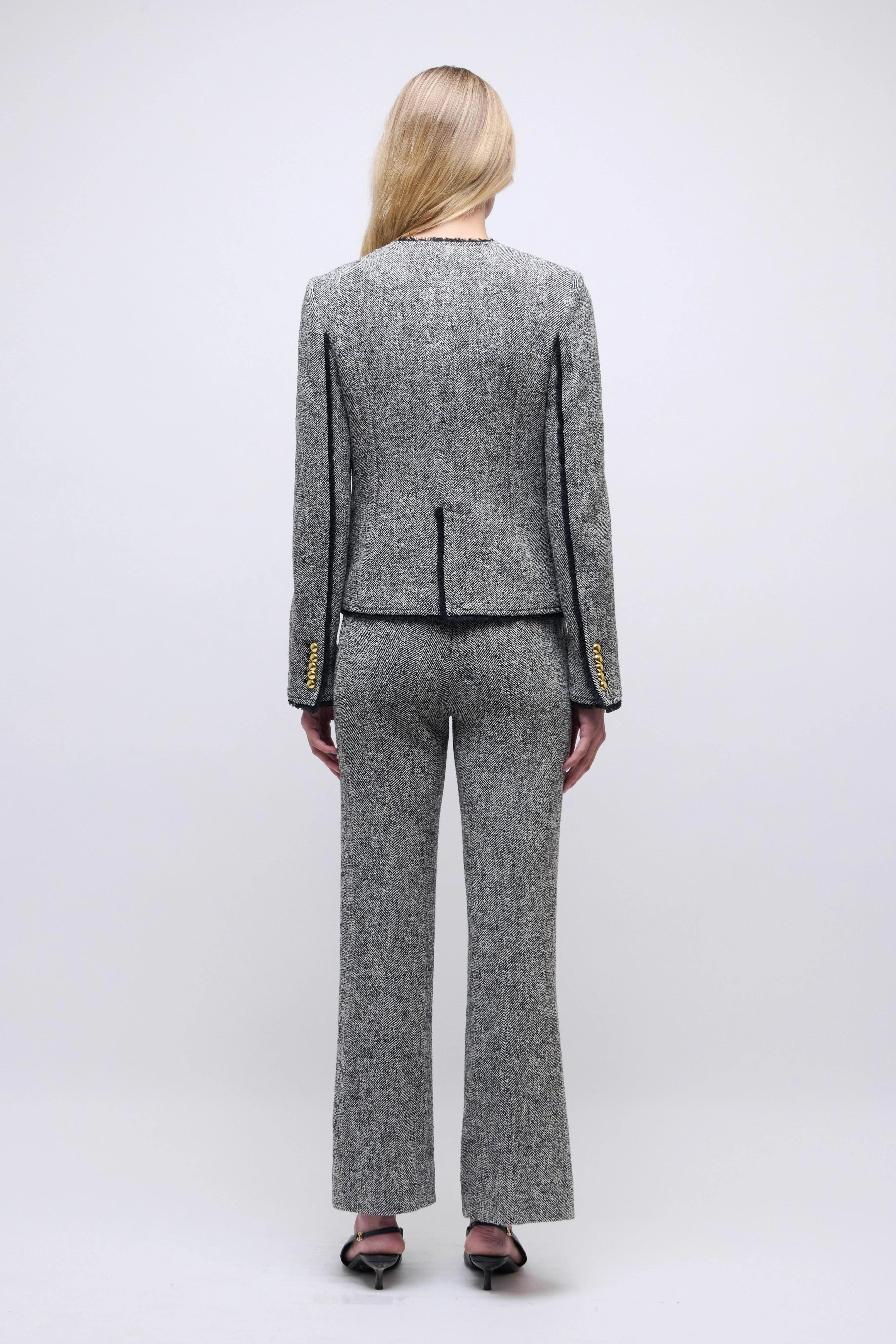 Ivie Blazer Black/White Herringbone Alpine Conditions Worship