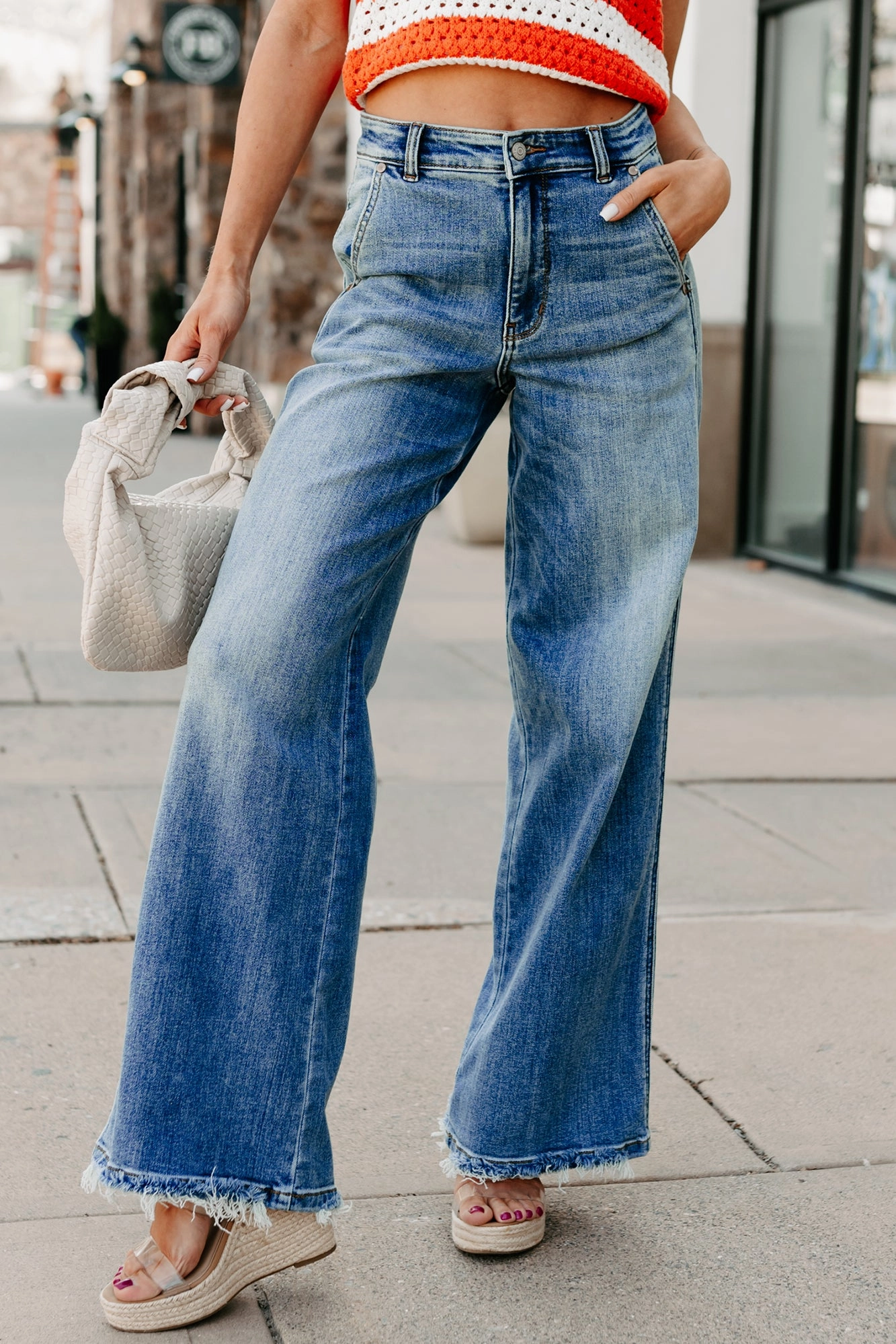 Couple Look Elegant Summer Vibes Jack High Rise Wide Leg Judy Blue Jeans (Medium)