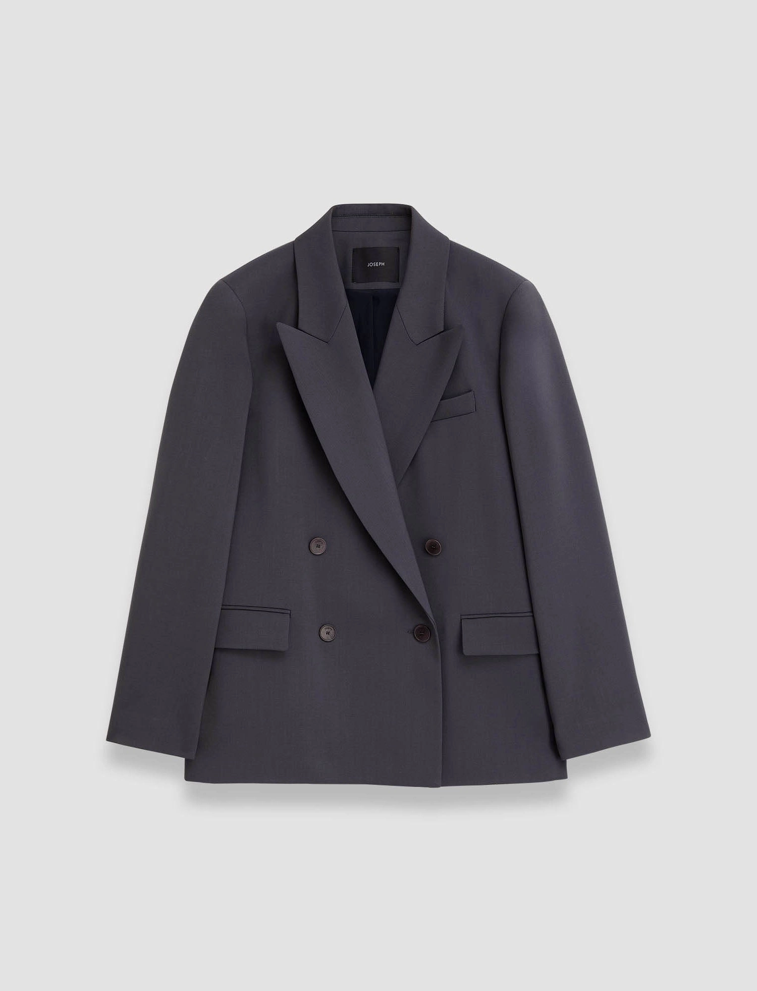 Solid Color Jaden Tailoring Wool Stretch Jacket