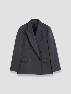 Solid Color Jaden Tailoring Wool Stretch Jacket
