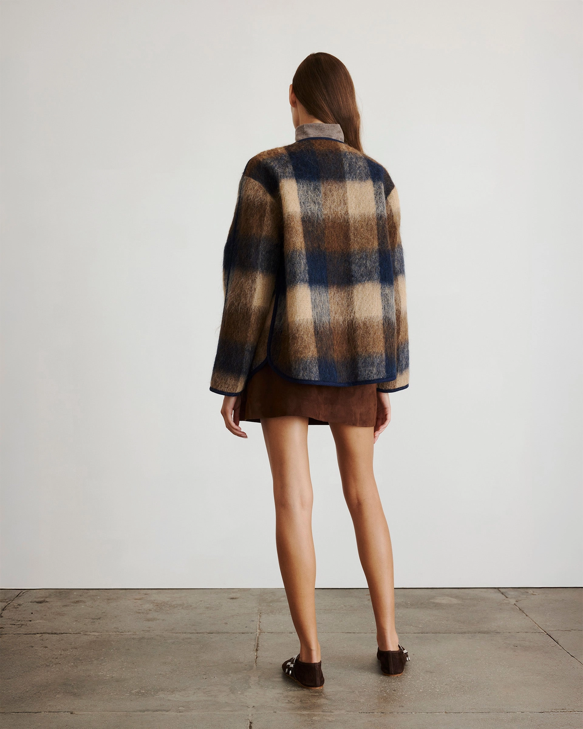 Microfiber texture AdjustableCuffs Janet Jacket