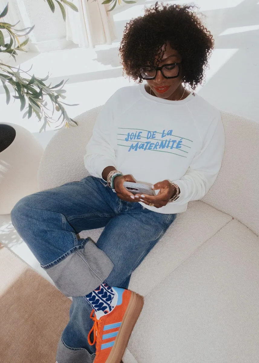 Joie De La Maternite Vintage Crewneck Casual Styling