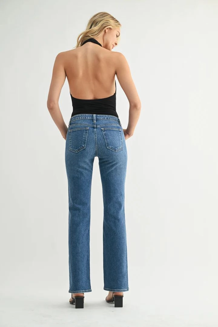 Just Black Vintage Low Rise Bootcut Jeans Year Round