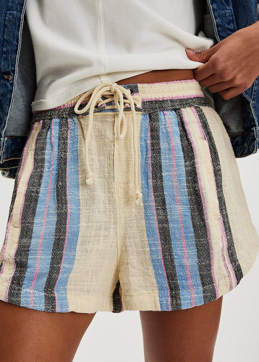 Kalli Board Short - Sand Combo Relaxed Waist Walk Friendly