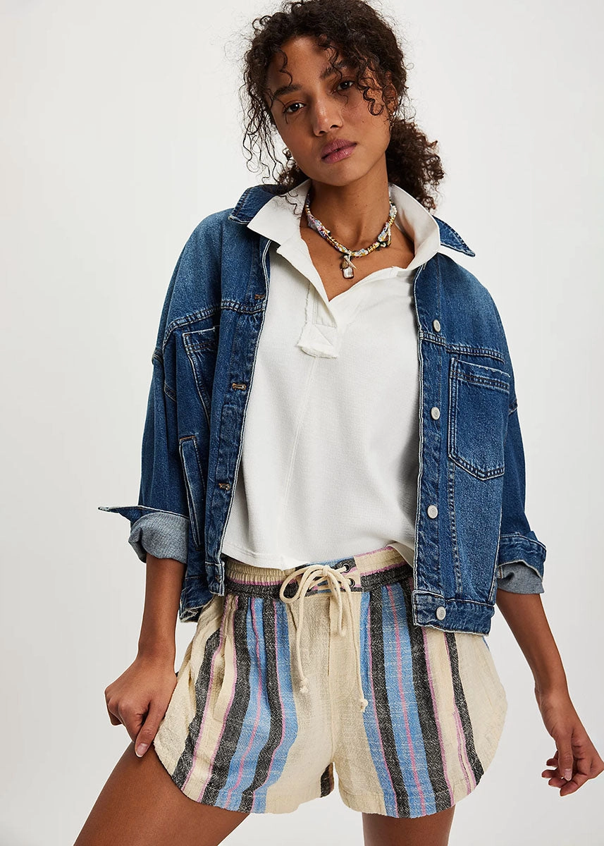 Kalli Board Short - Sand Combo Modular Pocket System FlexibleStretchWeave