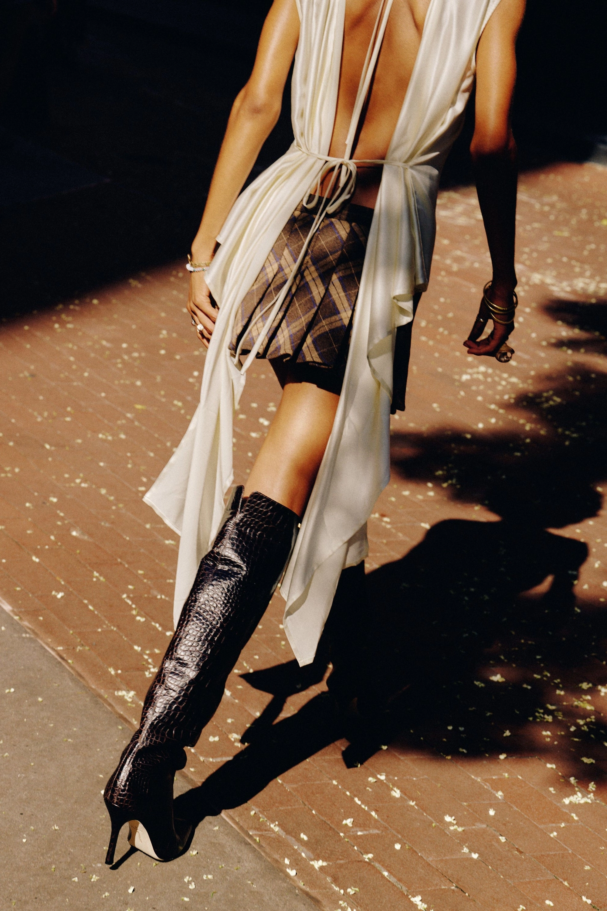 Mountain Side Kate Hi Boot In Brown Leather