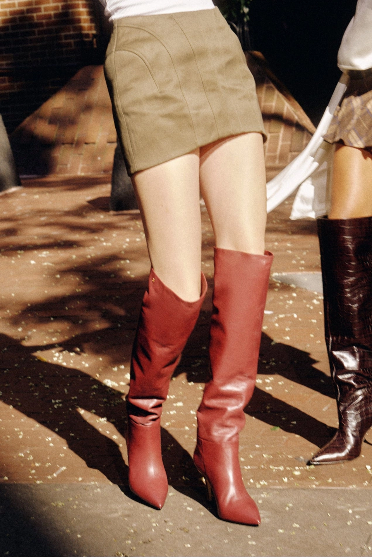 Bold Life Durable Shell Urban Commute Kate Hi Boot In Burgundy Leather