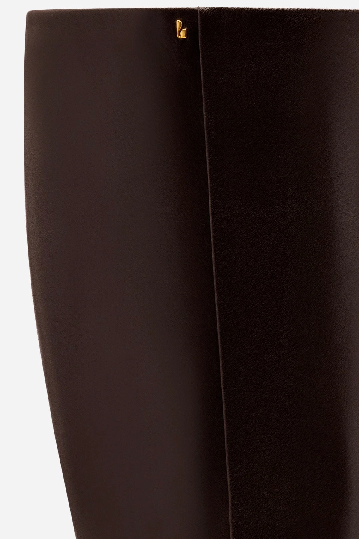 Shock Absorbing Morning Walk Slip   On Style Kate Mid Boot In Brown Leather