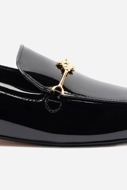 Katherine Loafer In Black Patent Leather Relaxed Mood Handmade Craft