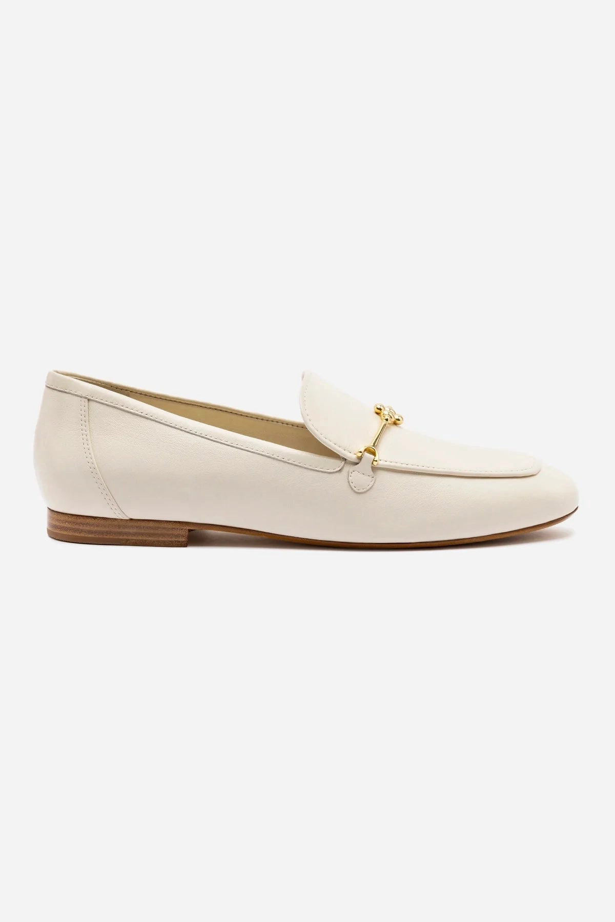 Non-Slip Design Katherine Loafer In Ivory Leather