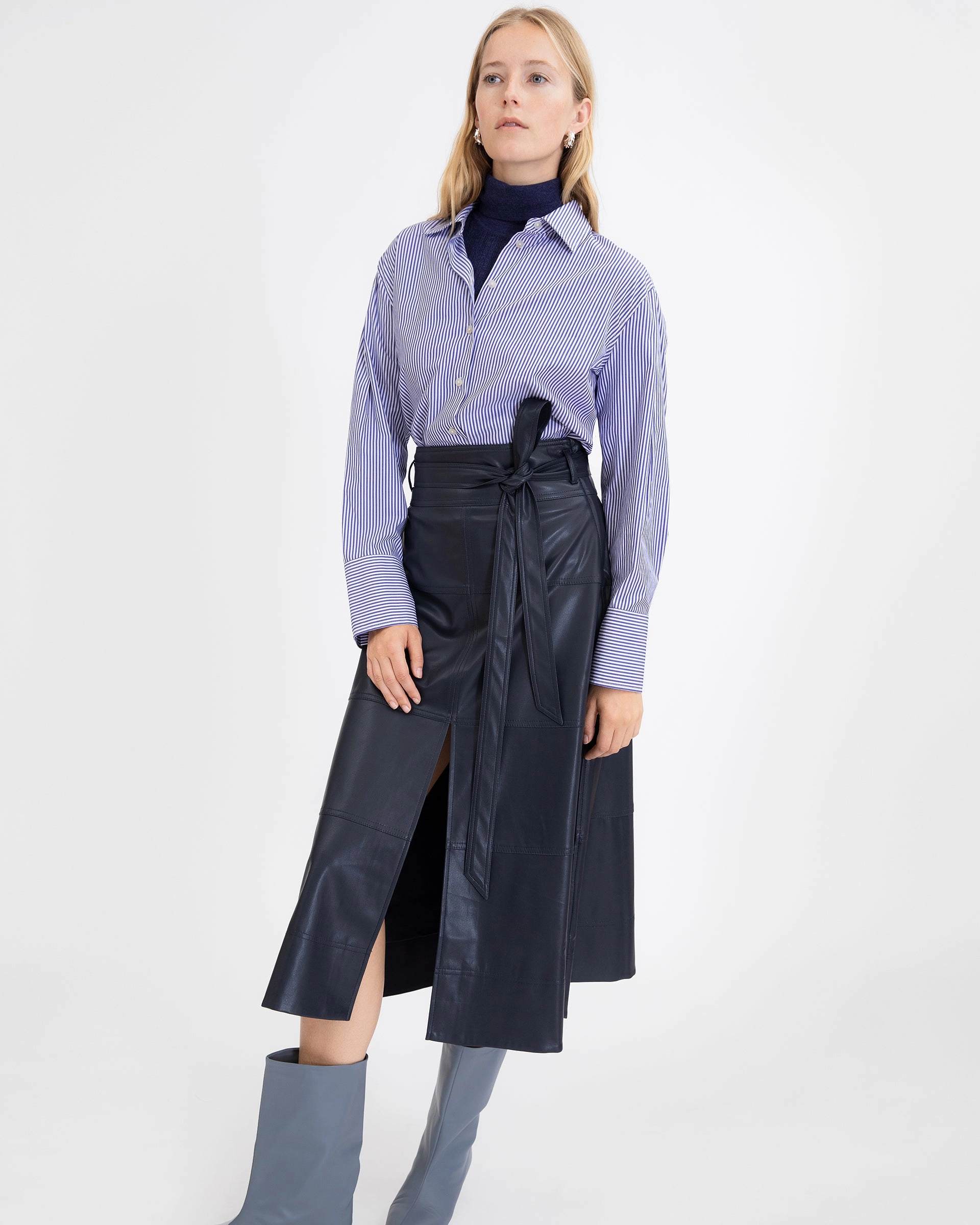 Kayden Turtleneck Circular Knit Sustainability Guide Modern Silhouette