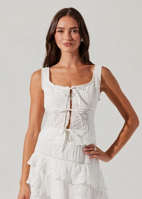 Water resistant coating Lightweight Jacket Kensley Top - White