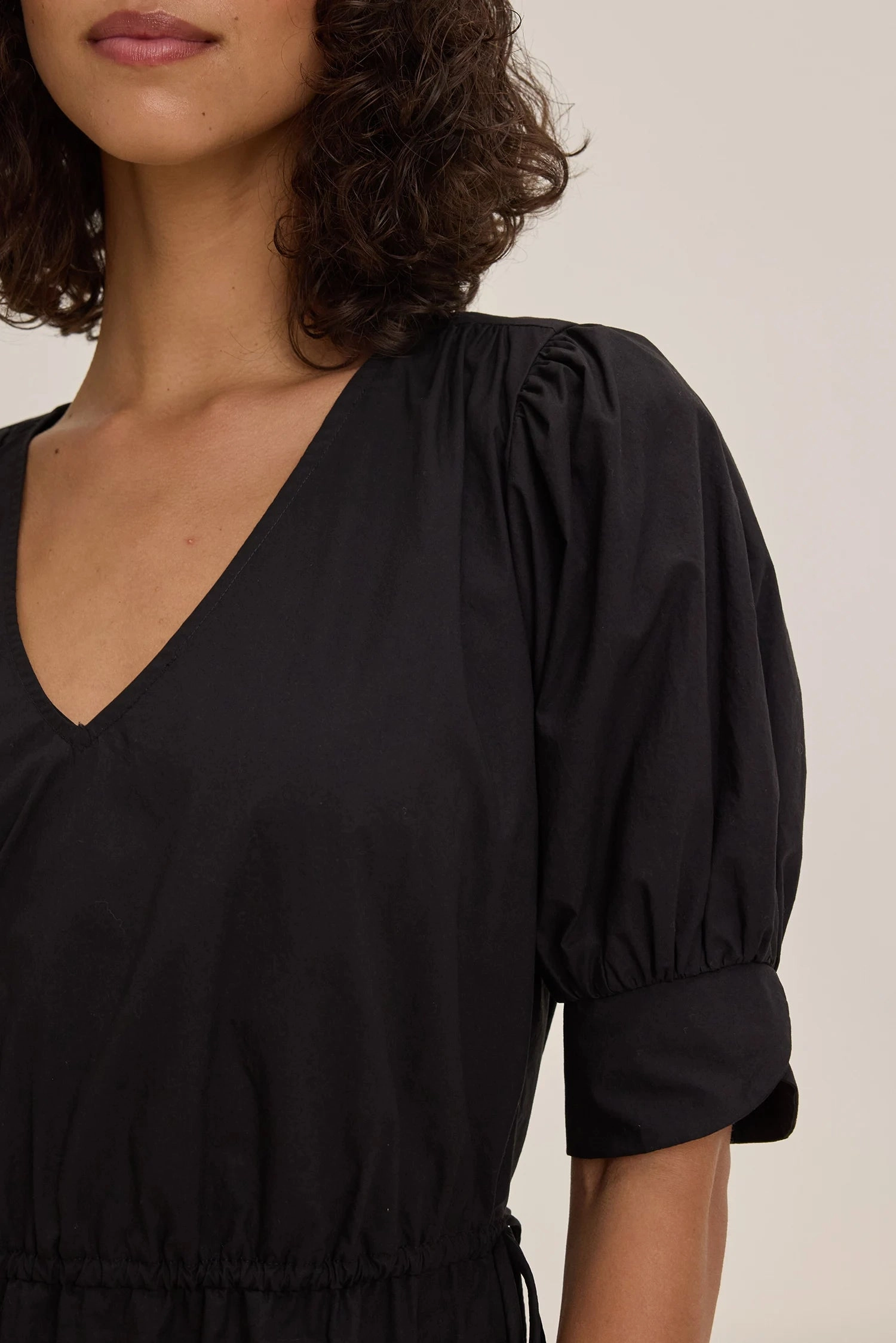 Lianna Puff-Sleeve Midi Dress Daily Confidence Compressible