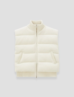 Construct Knitted Down Puffer Gilet