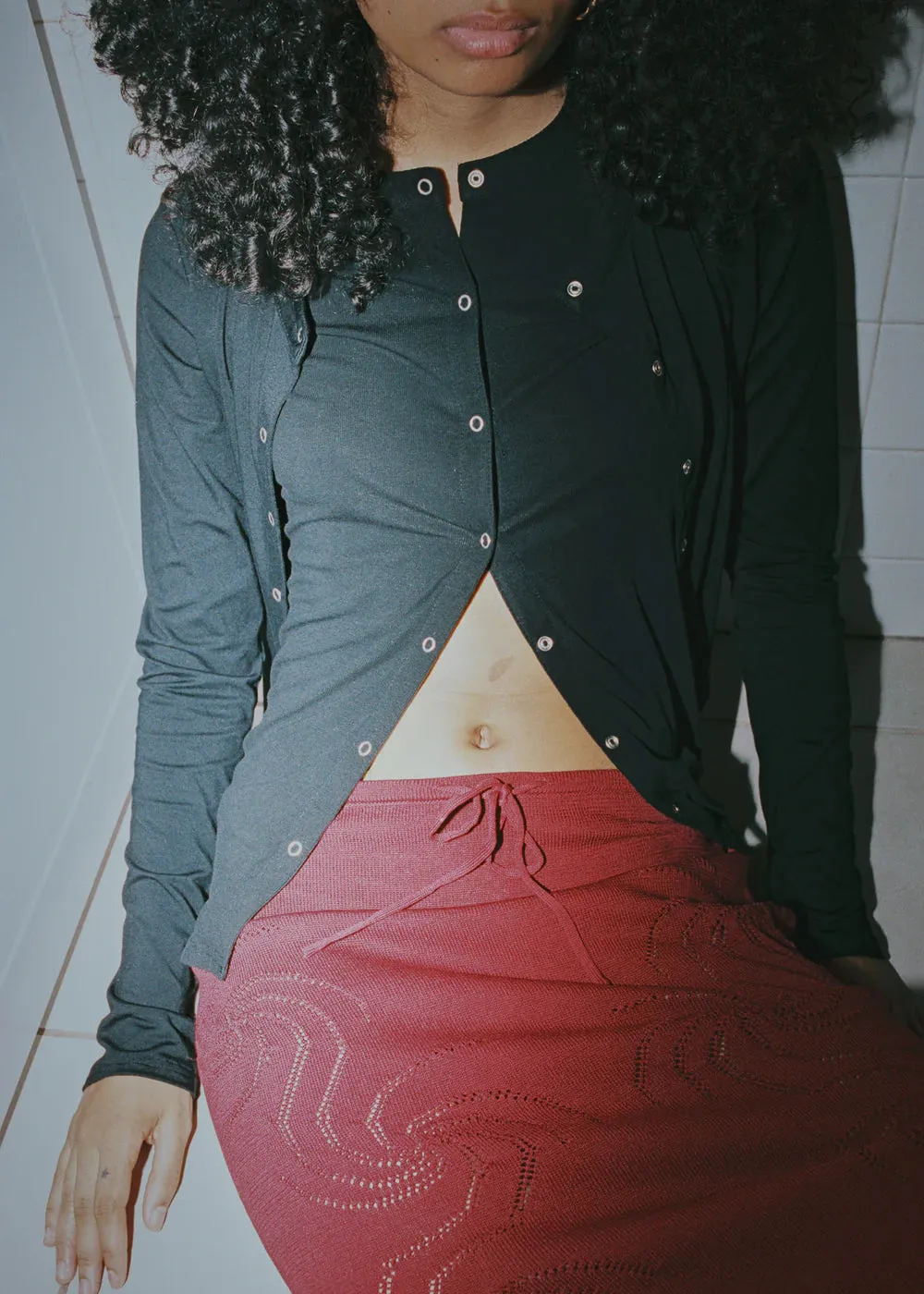 Snap Cardigan Perfectly Cozy