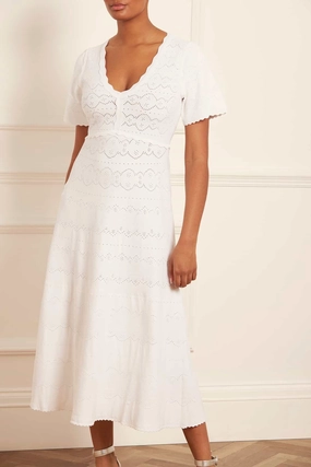 Moisture wicking Lace Knit Gown