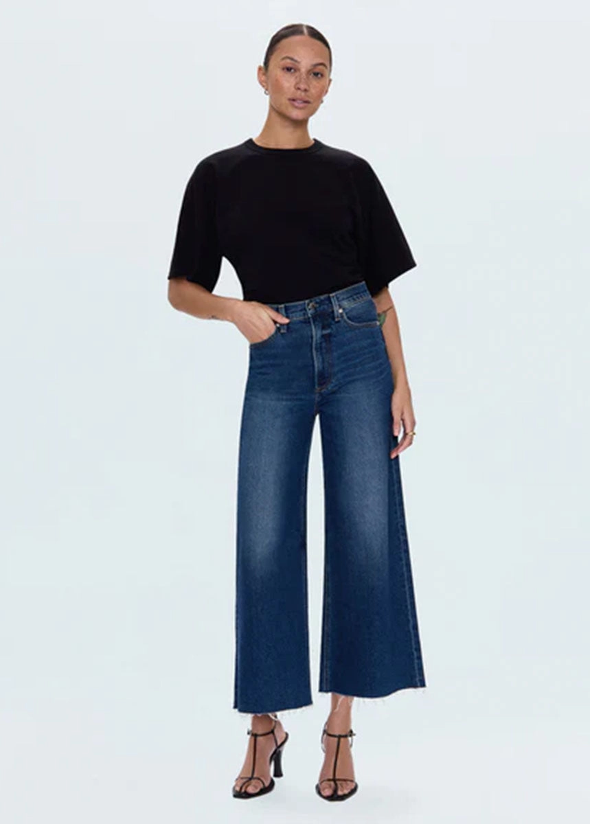 Lana Cropped High-Rise Ultra Wide Leg Jean - Broadway Cozy And Stylish