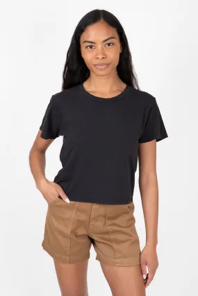 Cropped Ojai Tee Wrinkle Resistant Material Chic Comfort Wear