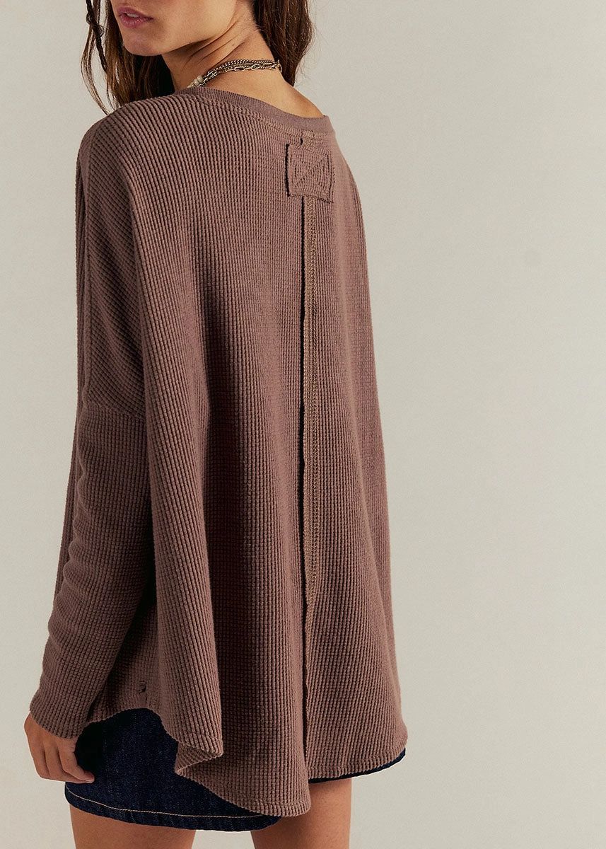 Latte Blues Thermal Top - Leafless Tree Heather Effect Finish LongLastingDurability